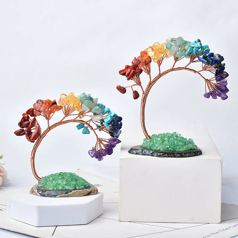 2 Arbres de crystal multicolor-2-presentoirs