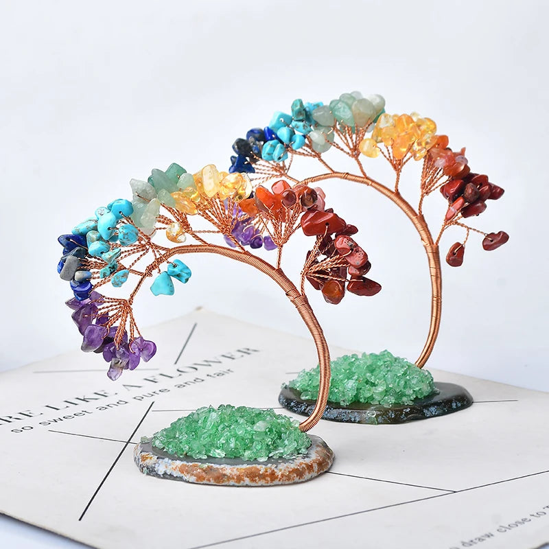 2 Arbres de crystal multicolor
