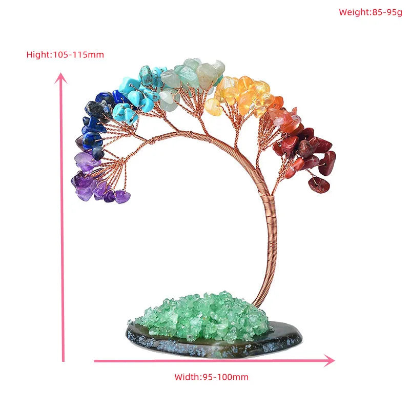 Arbres de crystal multicolor-taille