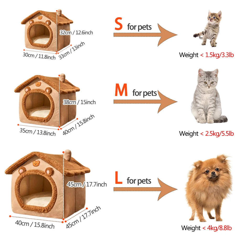 Niche-pour-Chat-exterieur-marron-Tailles