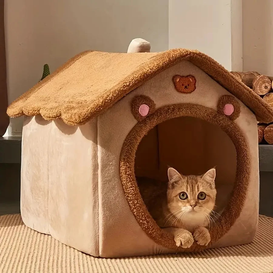 Niche-pour-Chat-exterieur-marron-observation