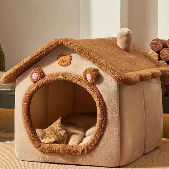 Niche-pour-Chat-exterieur-marron-petit-chat-sieste