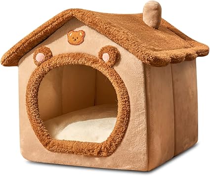 Niche-pour-Chat-exterieur-marron