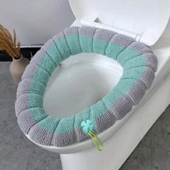 Protege-cuvette-WC-verte-trefle