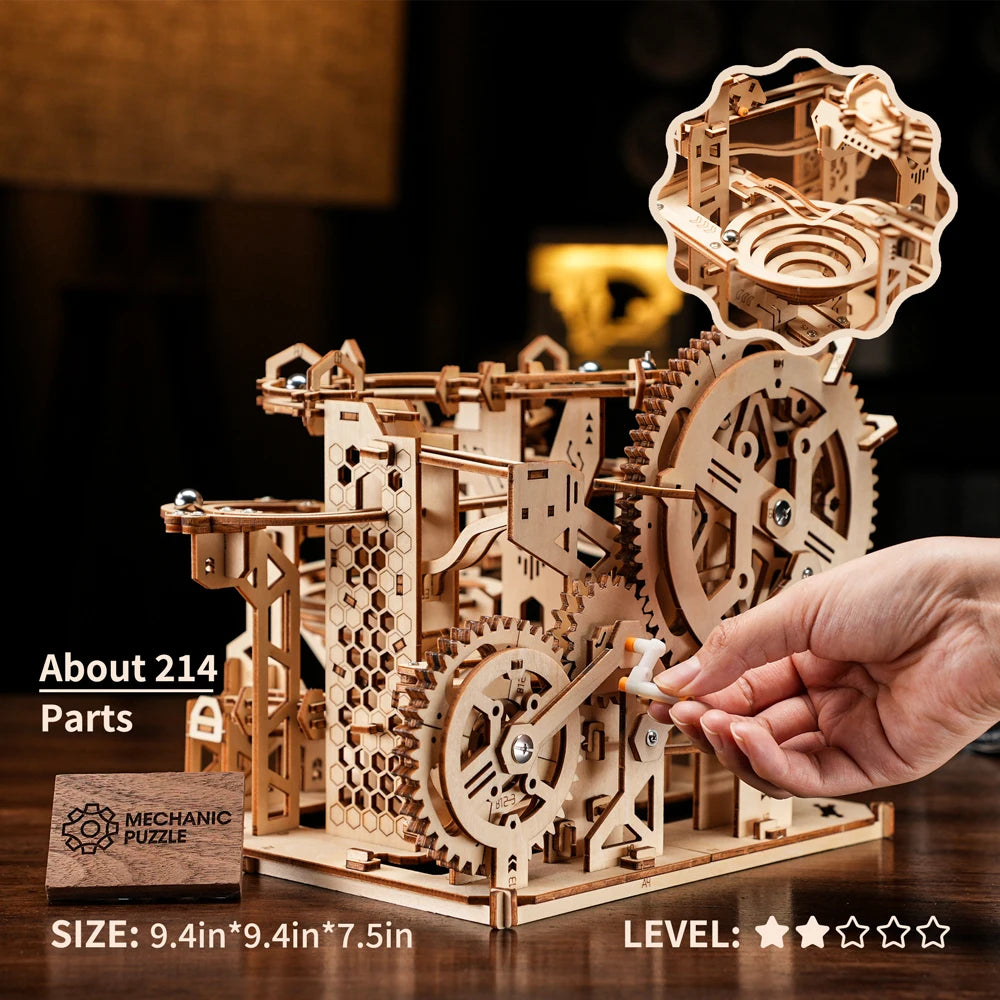 Puzzle-3D-machine-billes-rouages