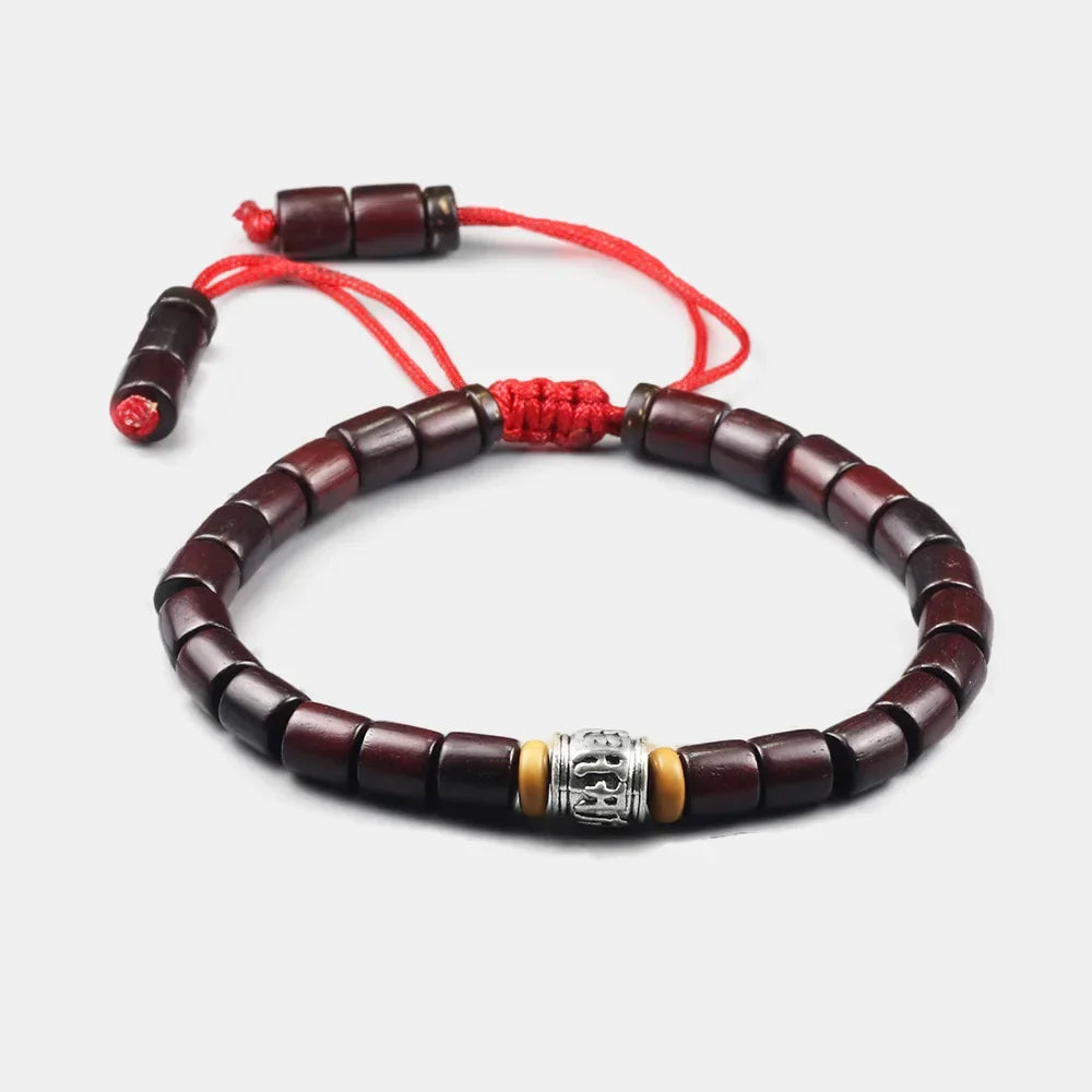 Bracelet Tibetain de perles Mala en bois - CAP OCEAN BIEN-ETRE