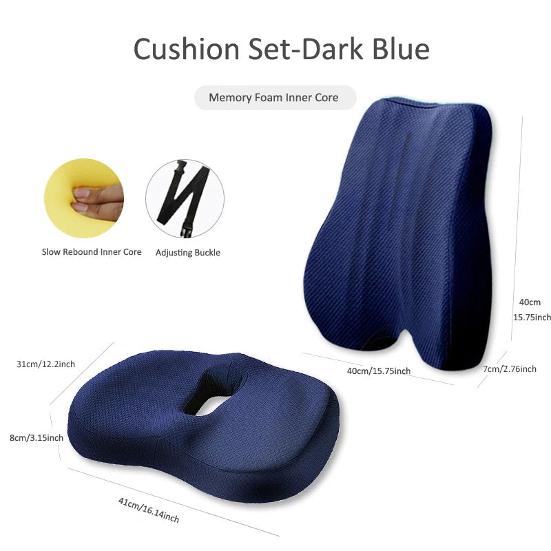 Coussin de siège orthopédique en Mousse à mémoire de Forme - CAP OCEAN BIEN-ETRE