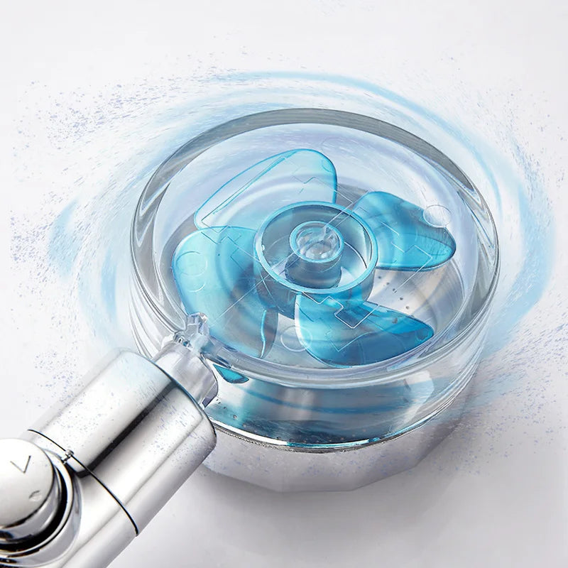 Pommeau de douche à ventilateur turbocompressé | pour le massage - CAP OCEAN BIEN-ETRE