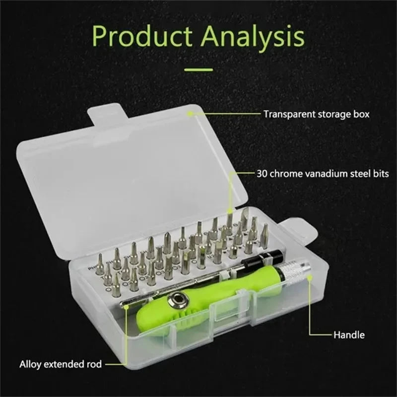 Tournevis-vert-fluo-boite-rangement-embouts-details