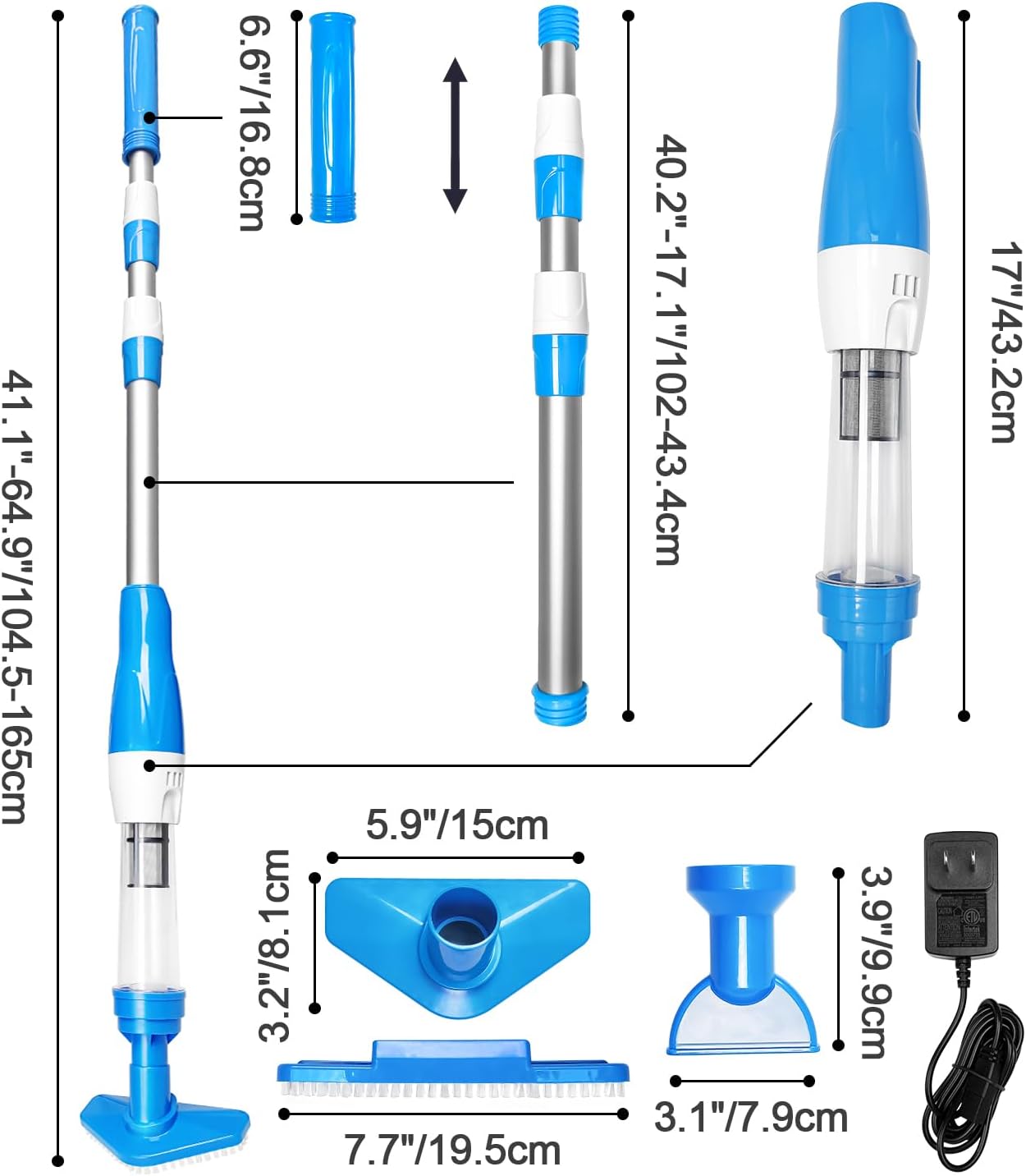 aspirateur_de_piscine_bleu_sans_fil_telescopique_accessoires
