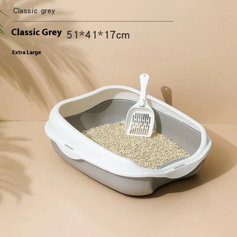 bac-a-litiere-pour-chat-gris-classique