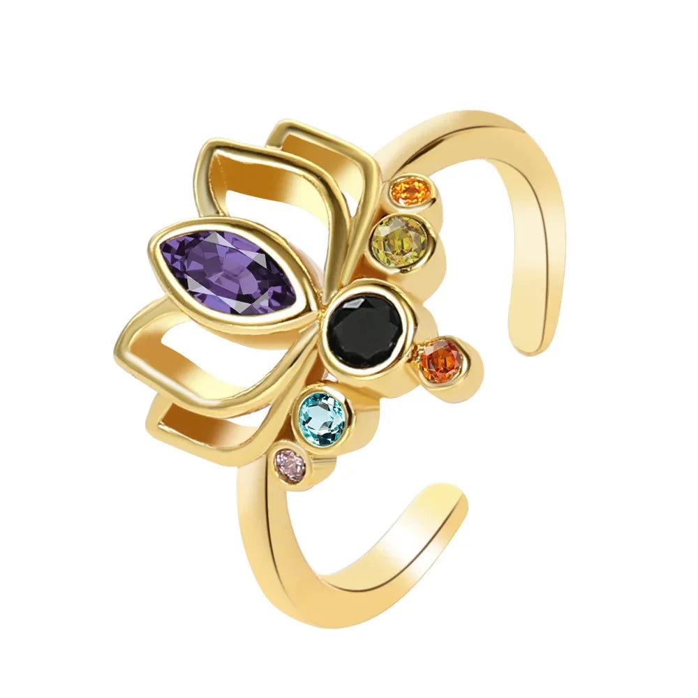 bague-7-chakras-fleur-de-lotus-or
