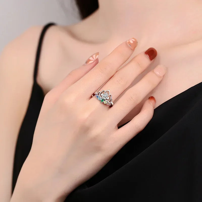 bague-7-chakras-fleur-de-lotus-robe-noire