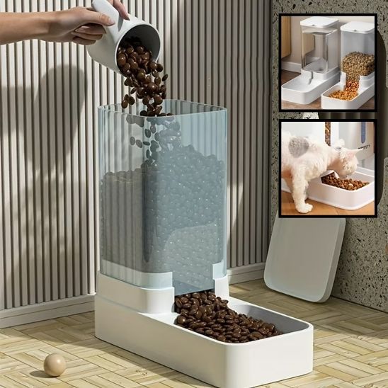 distributeur-de-croquette-pour-chat-blanc-remplissage-avec-miniatures