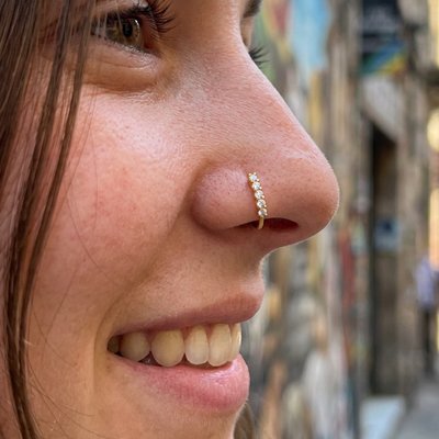 Faux piercing nez