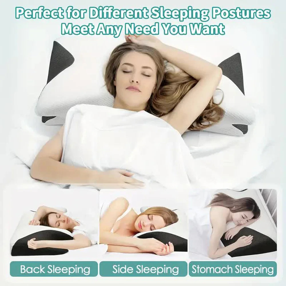 oreiller-cervical-butterfly-sleep-noir-blanc-positions