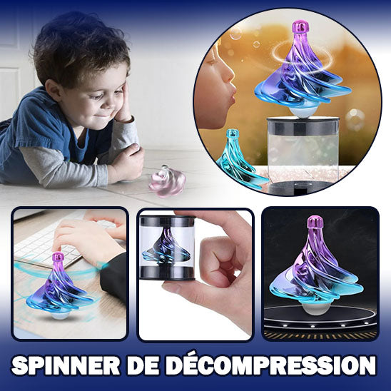 Nouveau jouet gyroscopique pneumatique coloré, souffle de vent Nouveau jouet gyroscopique pneumatique coloré, souffle de vent