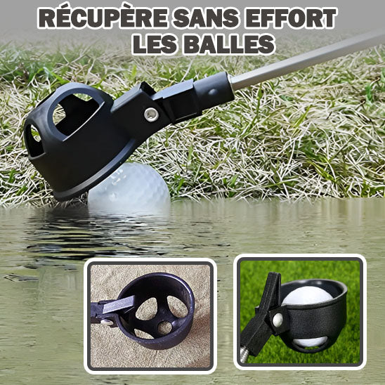Ramasse-balles de golf télescopique en acier inoxydable - CAP OCEAN BIEN-ETRE