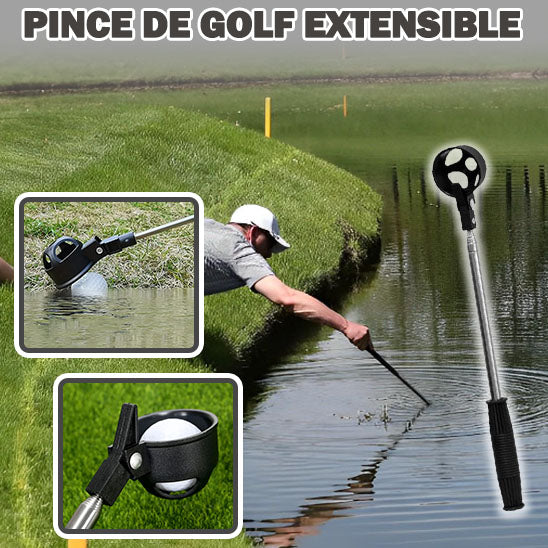 Ramasse-balles de golf télescopique en acier inoxydable - CAP OCEAN BIEN-ETRE