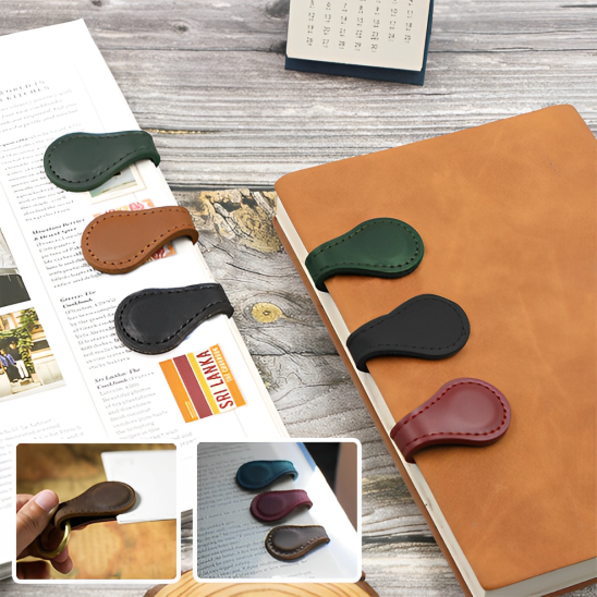 Marque-page magnétique en cuir - CAP OCEAN BIEN-ETRE