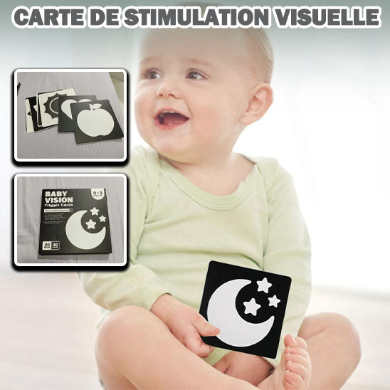 Carte de stimulation visuelle pour bebe - CAP OCEAN BIEN-ETRE