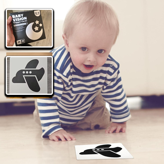 Carte de stimulation visuelle pour bebe - CAP OCEAN BIEN-ETRE