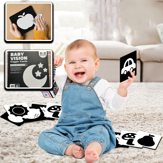 Carte de stimulation visuelle pour bebe - CAP OCEAN BIEN-ETRE