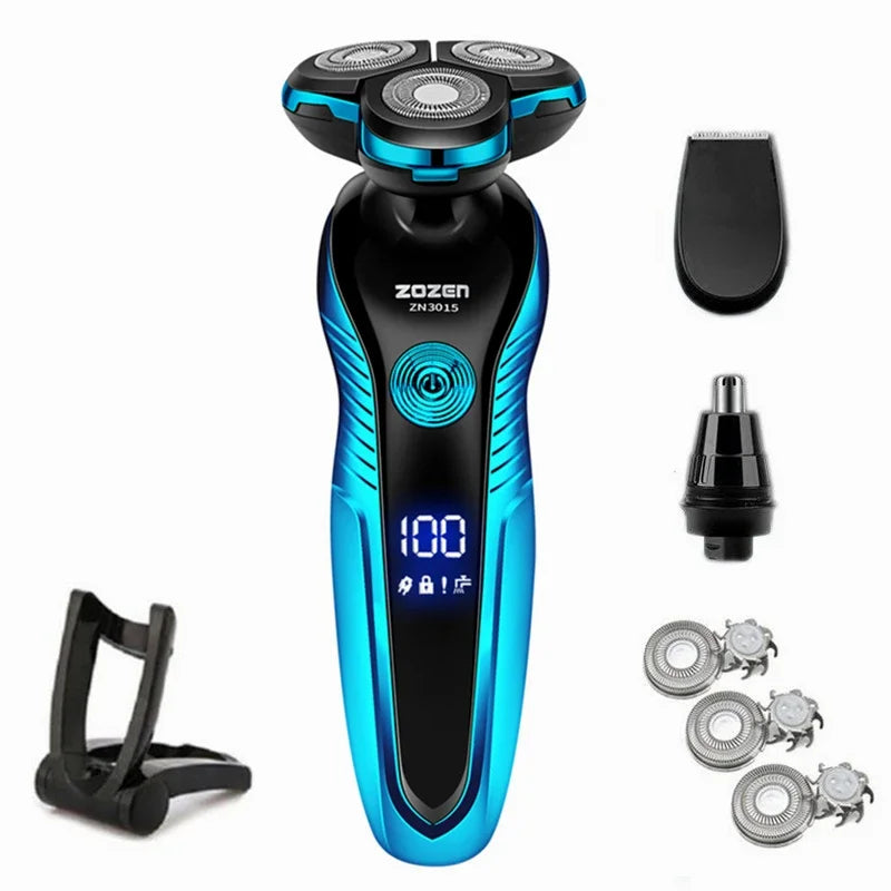 rasoir_electrique_homme_zozen Bleu accessoires support et lames divers