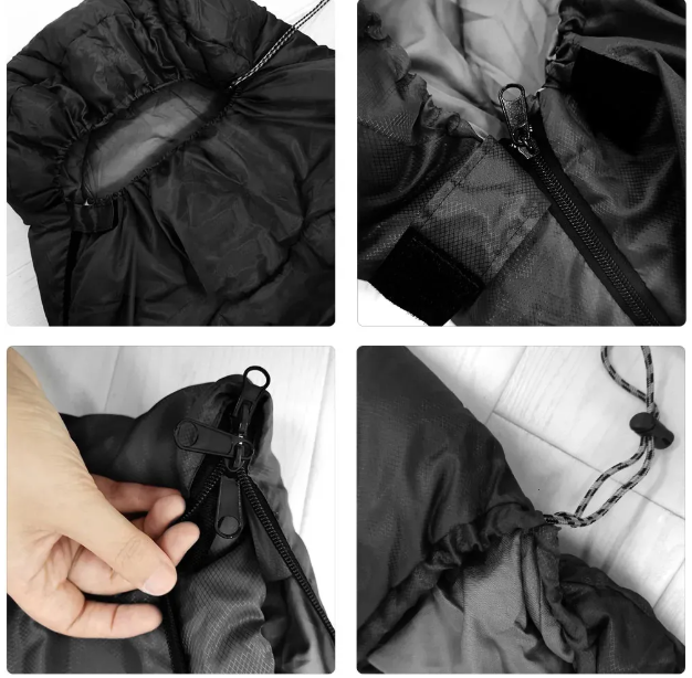 sac-de-couchage-noir-details