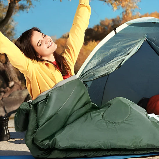 sac-de-couchage-vert-campeuse