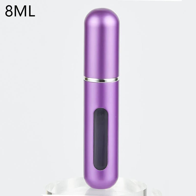 Atomiseur de parfum Portable, récipient liquide pour cosmétiques de voyage, Mini vaporisateur d'alcool en aluminium, bouteille vide rechargeable de 8/5ml - CAP OCEAN BIEN-ETRE