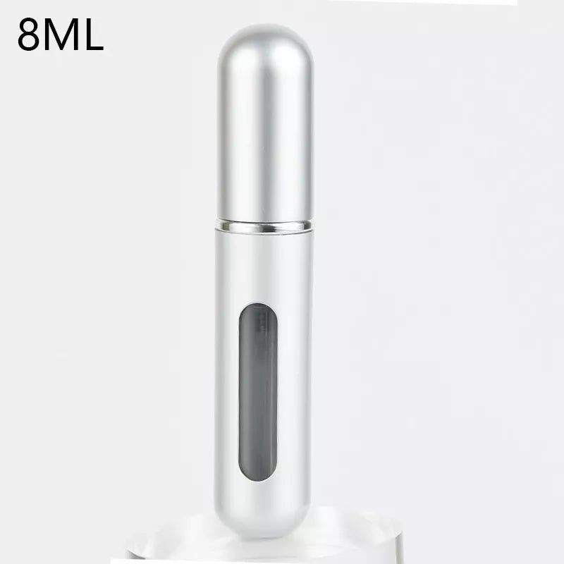 Atomiseur de parfum Portable, récipient liquide pour cosmétiques de voyage, Mini vaporisateur d'alcool en aluminium, bouteille vide rechargeable de 8/5ml - CAP OCEAN BIEN-ETRE