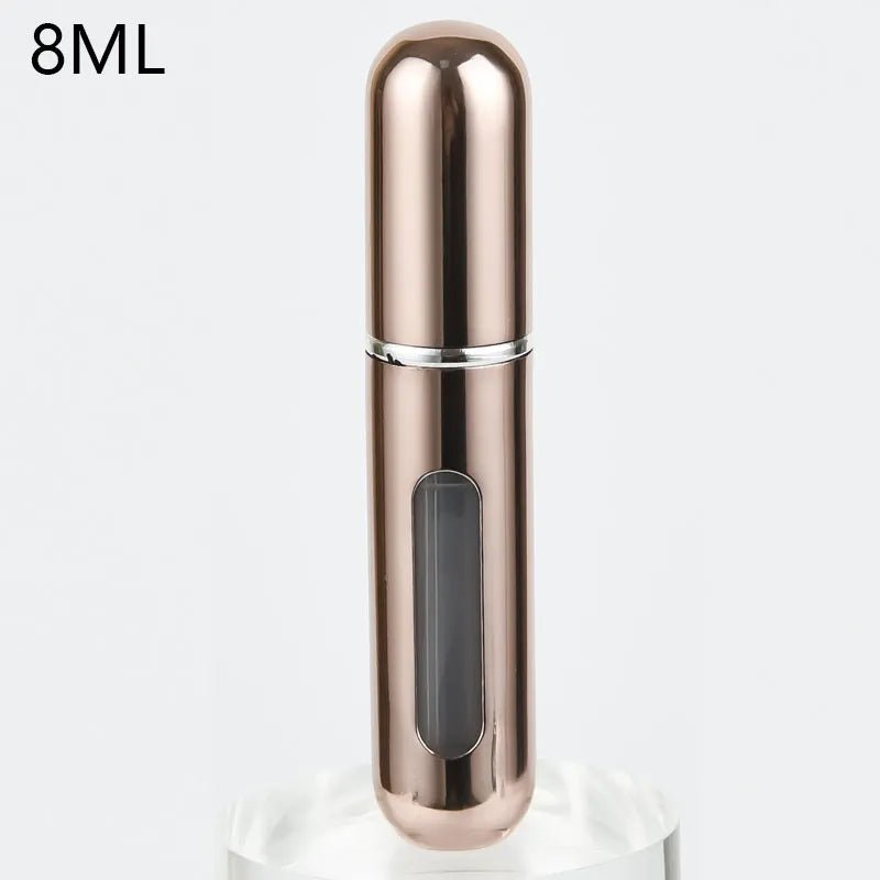 Atomiseur de parfum Portable, récipient liquide pour cosmétiques de voyage, Mini vaporisateur d'alcool en aluminium, bouteille vide rechargeable de 8/5ml - CAP OCEAN BIEN-ETRE