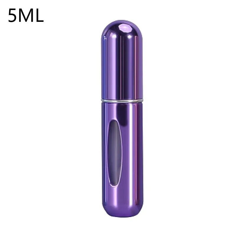 Atomiseur de parfum Portable, récipient liquide pour cosmétiques de voyage, Mini vaporisateur d'alcool en aluminium, bouteille vide rechargeable de 8/5ml - CAP OCEAN BIEN-ETRE