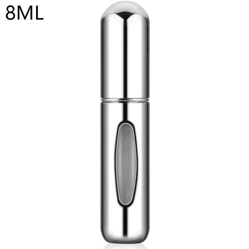 Atomiseur de parfum Portable, récipient liquide pour cosmétiques de voyage, Mini vaporisateur d'alcool en aluminium, bouteille vide rechargeable de 8/5ml - CAP OCEAN BIEN-ETRE