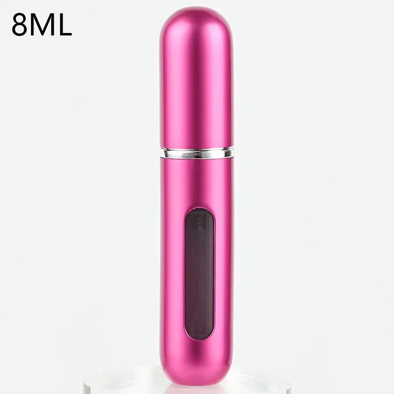 Atomiseur de parfum Portable, récipient liquide pour cosmétiques de voyage, Mini vaporisateur d'alcool en aluminium, bouteille vide rechargeable de 8/5ml - CAP OCEAN BIEN-ETRE