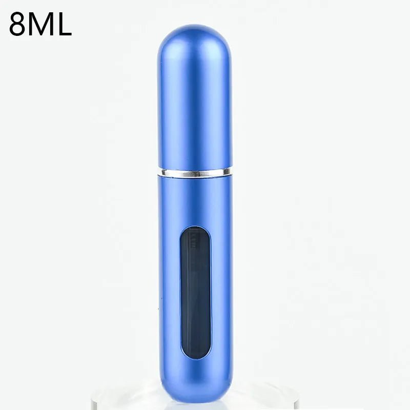 Atomiseur de parfum Portable, récipient liquide pour cosmétiques de voyage, Mini vaporisateur d'alcool en aluminium, bouteille vide rechargeable de 8/5ml - CAP OCEAN BIEN-ETRE