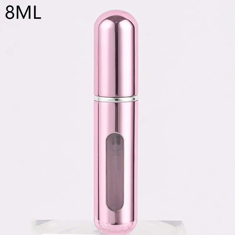 Atomiseur de parfum Portable, récipient liquide pour cosmétiques de voyage, Mini vaporisateur d'alcool en aluminium, bouteille vide rechargeable de 8/5ml - CAP OCEAN BIEN-ETRE
