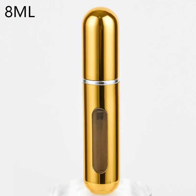 Atomiseur de parfum Portable, récipient liquide pour cosmétiques de voyage, Mini vaporisateur d'alcool en aluminium, bouteille vide rechargeable de 8/5ml - CAP OCEAN BIEN-ETRE