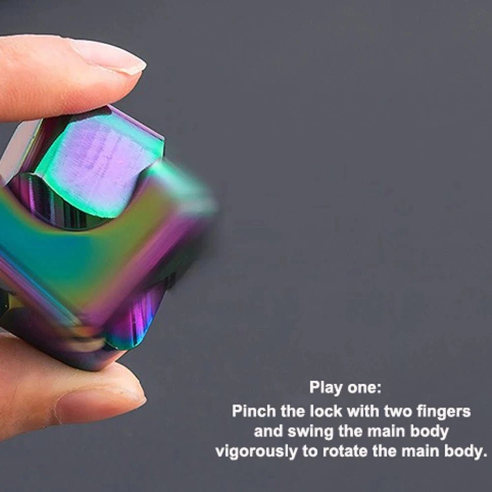 Jouet Hand Spinner | Cube metal - CAP OCEAN BIEN-ETRE
