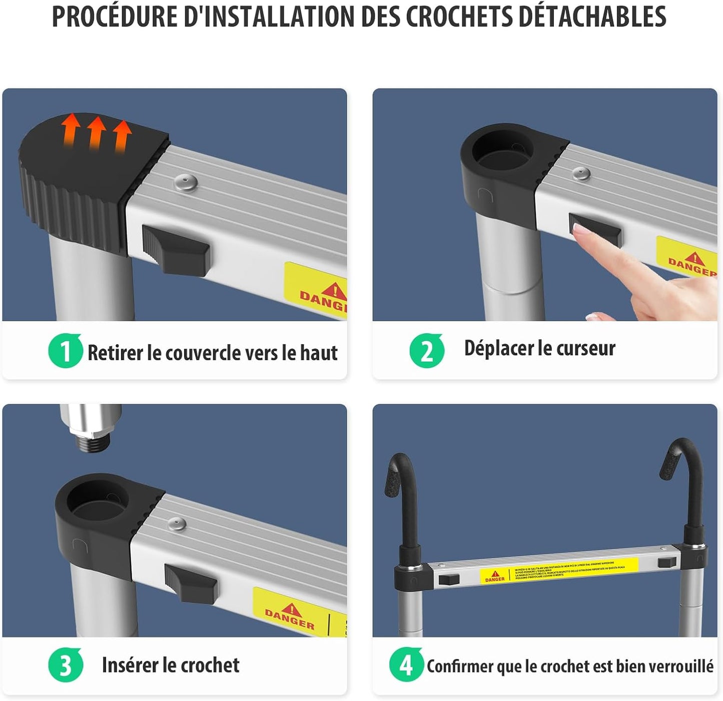 Échelle télescopique multifonctionnelle - CAP OCEAN BIEN-ETRE