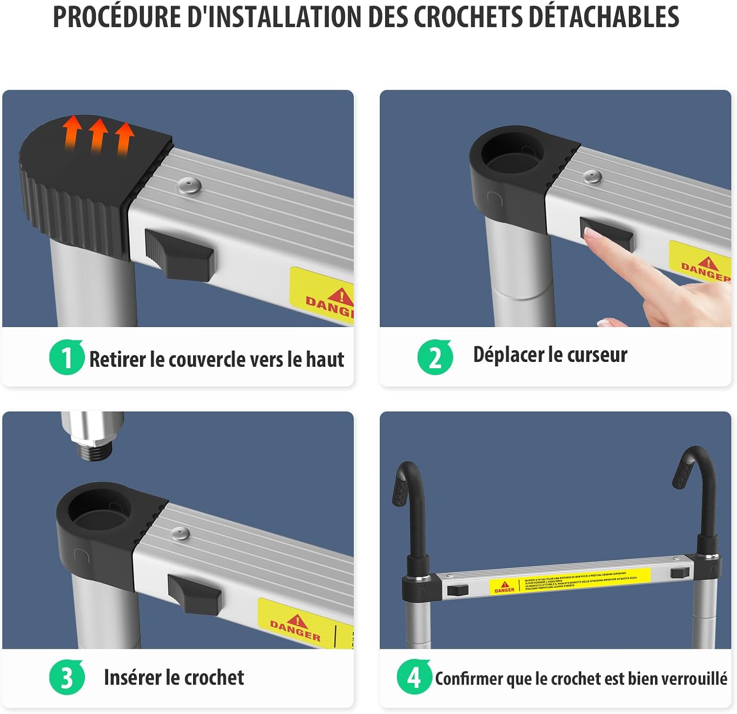 Échelle télescopique multifonctionnelle - CAP OCEAN BIEN-ETRE