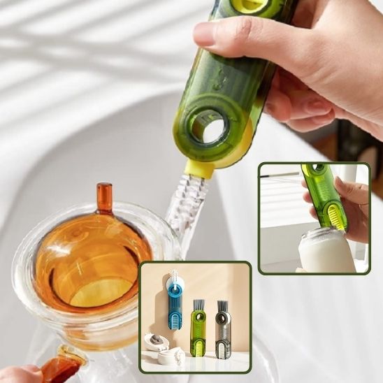 Brosse-multifonction-verte-goulot-avec-puces