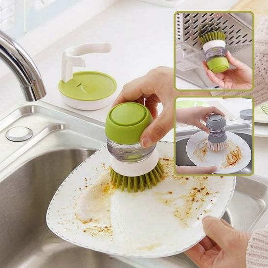 Brosse-vaisselle-verte-assiete