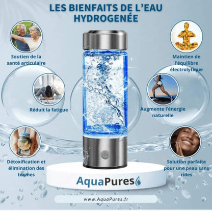 Bouteille d'eau enrichie en hydrogene - CAP OCEAN BIEN-ETRE