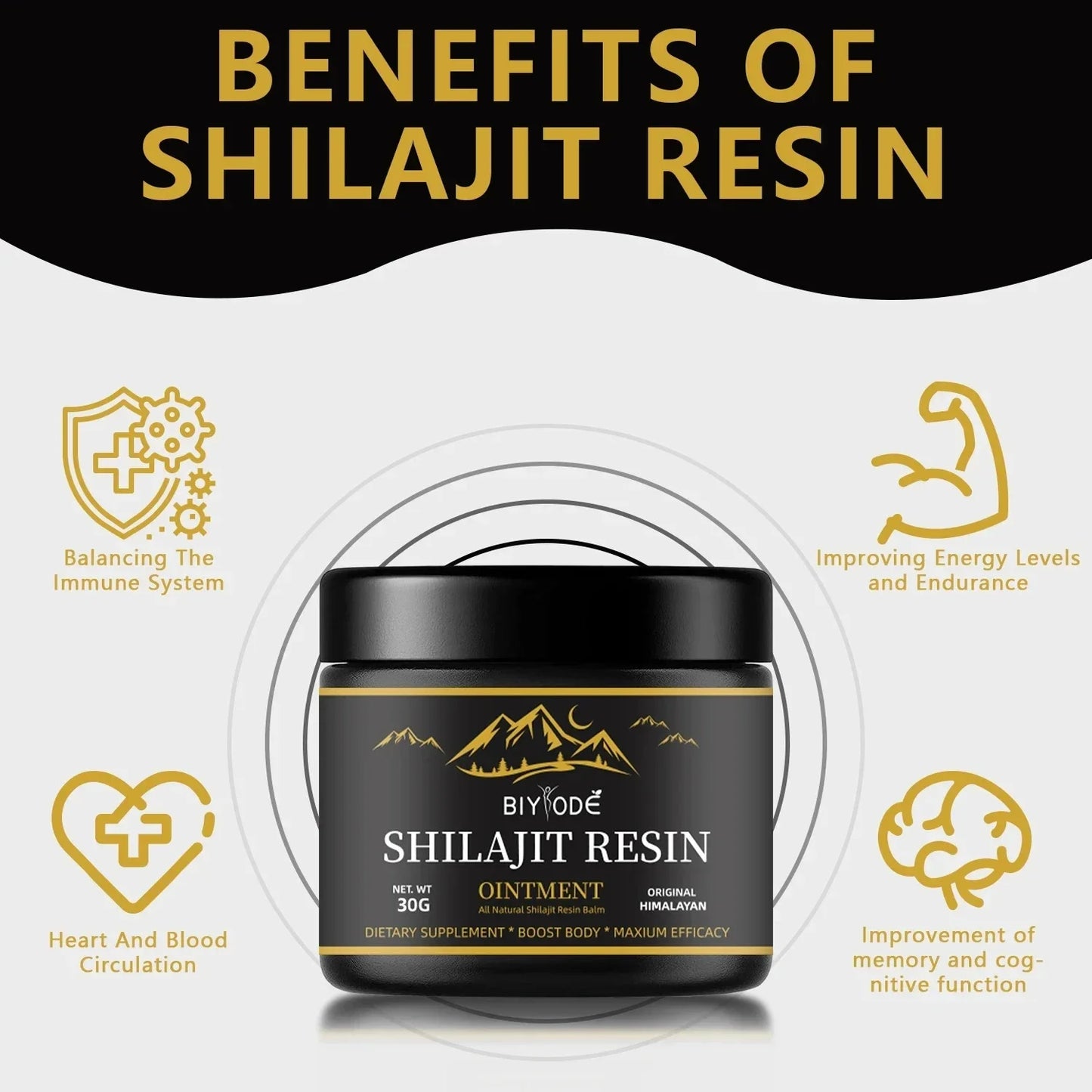 Résine Shilajit Pure de l'Himalaya - CAP OCEAN BIEN-ETRE