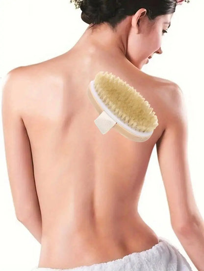 Brosse de bain SPA à poils naturels pour le corps | Raffermissante