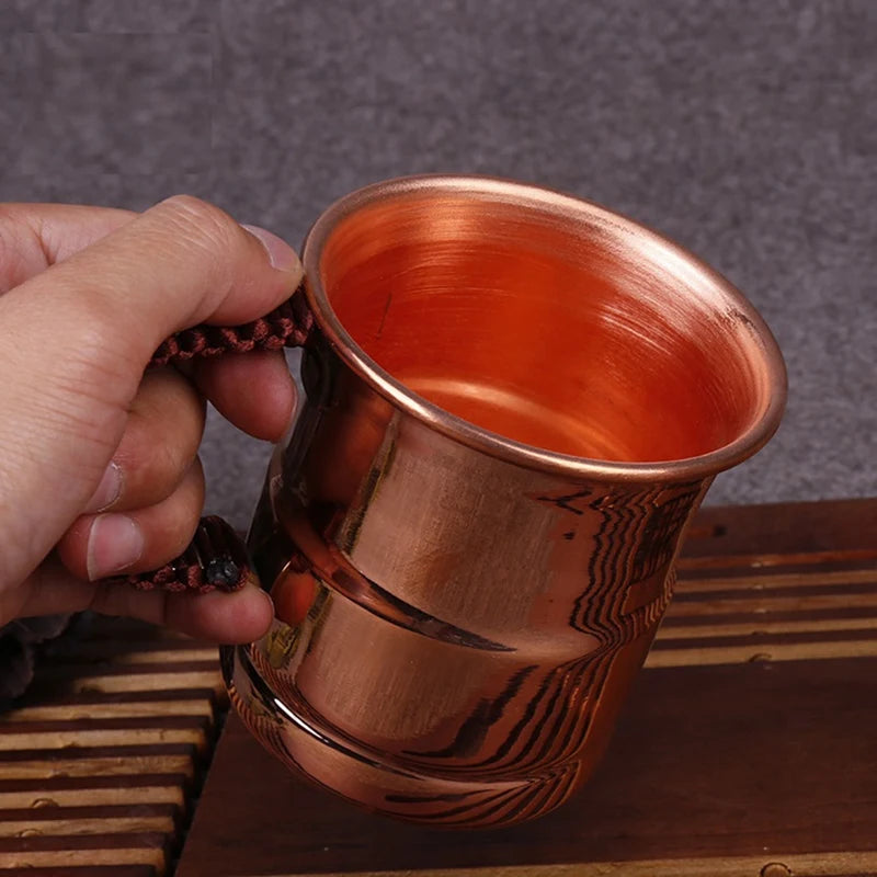 Tasse en cuivre avec poignée tissée | Moscow Mule™