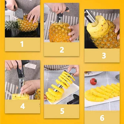 Découpe Ananas en Acier Inoxydable