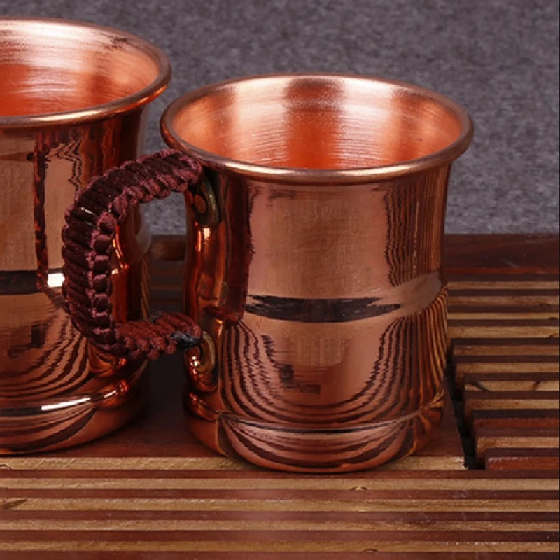 Tasse en cuivre avec poignée tissée | Moscow Mule™